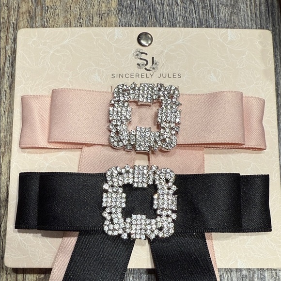 Sincerly Jules Butterfly Clips and Ribbon Set - Pink, Blue, Yellow, Black - Picture 5 of 7